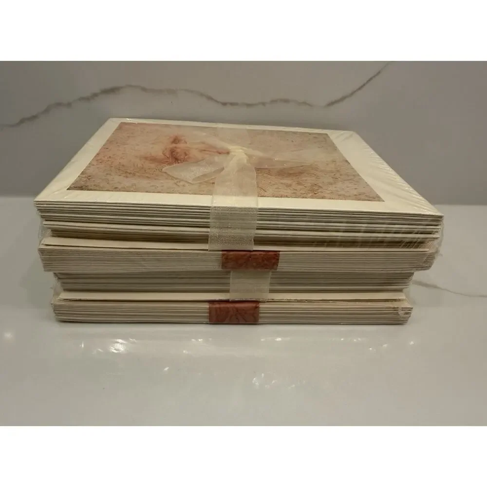 Leonardo da Vinci Art Note Cards Stationery Sealed Lot of 2 Approx 44 Cards